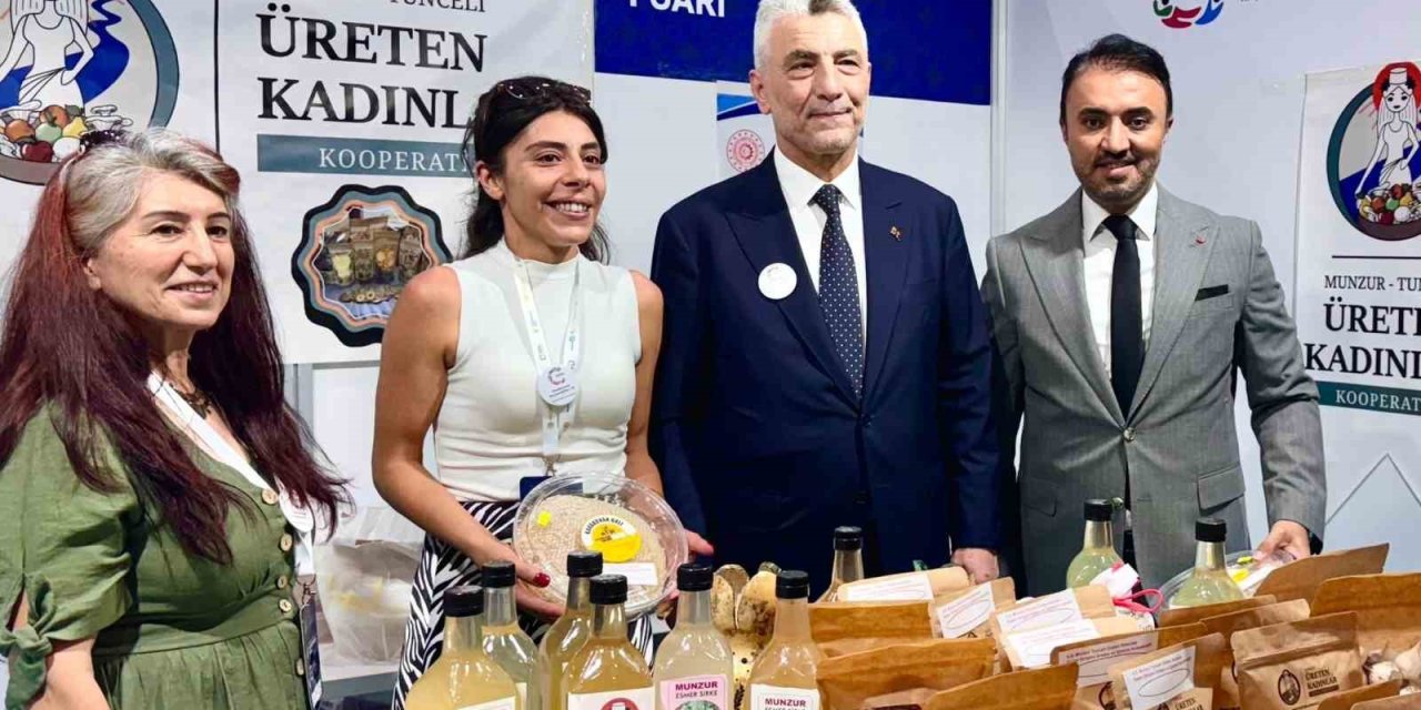 Tuncelili kadınlar Türkiye Kooperatifler Fuarı’nda
