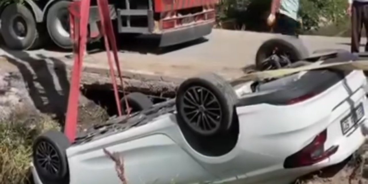 Erciş’te otomobil su kanala uçtu: 3 yaralı