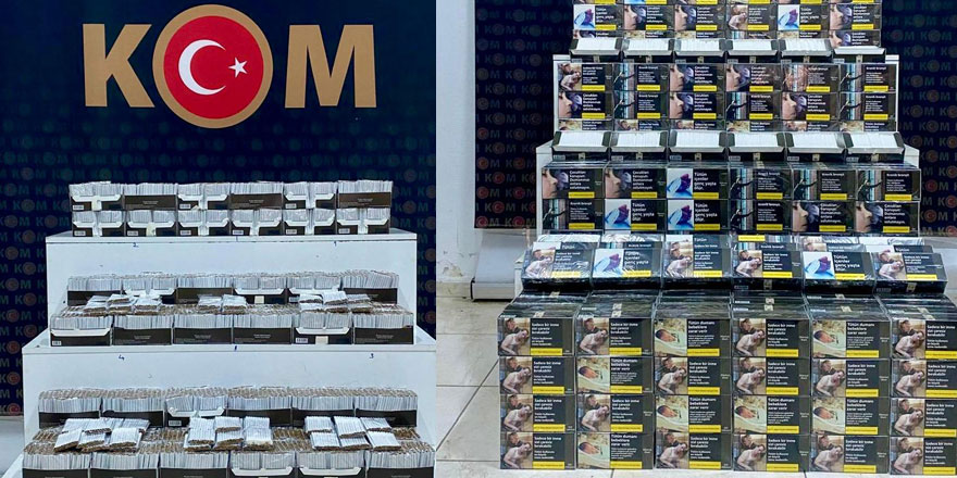 Kars’ta binlerce doldurulmuş makaron ele geçirildi