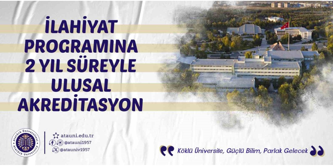 İlahiyat programına 2 yıl süreyle ulusal akreditasyon