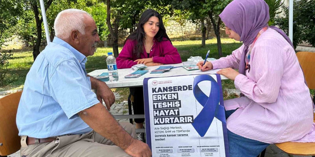 Çemişgezek’te kanserde erken teşhis için farkındalık etkinliği