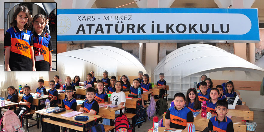 Kars'ta ders zili çaldı öğrenciler okula koştu