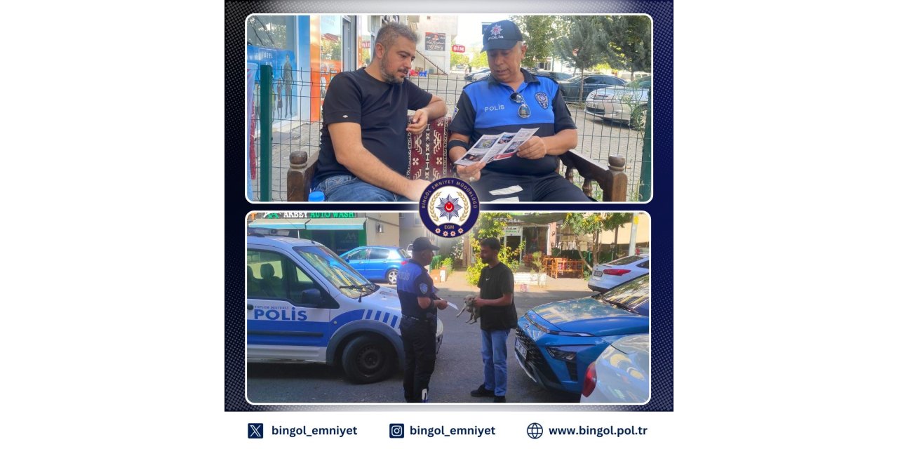 Bingöl’de vatandaşlar dolandırıcılık ve hırsızlık olaylarına karşı bilgilendirildi