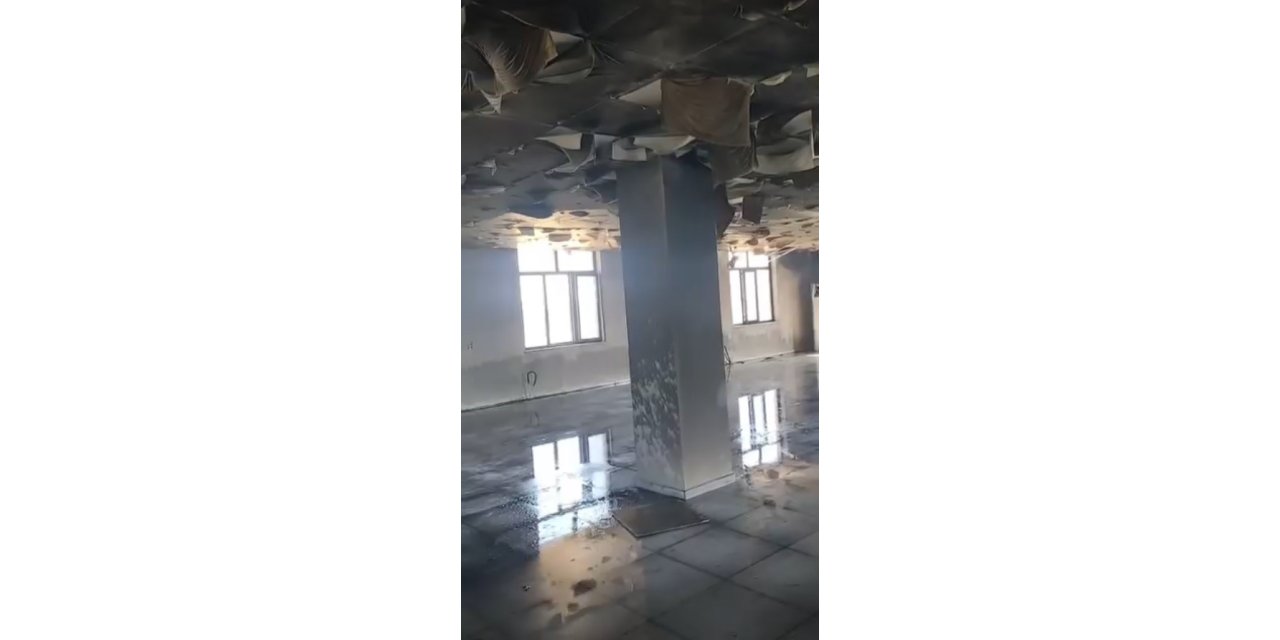 Muş’ta taziye evinde yangın çıktı