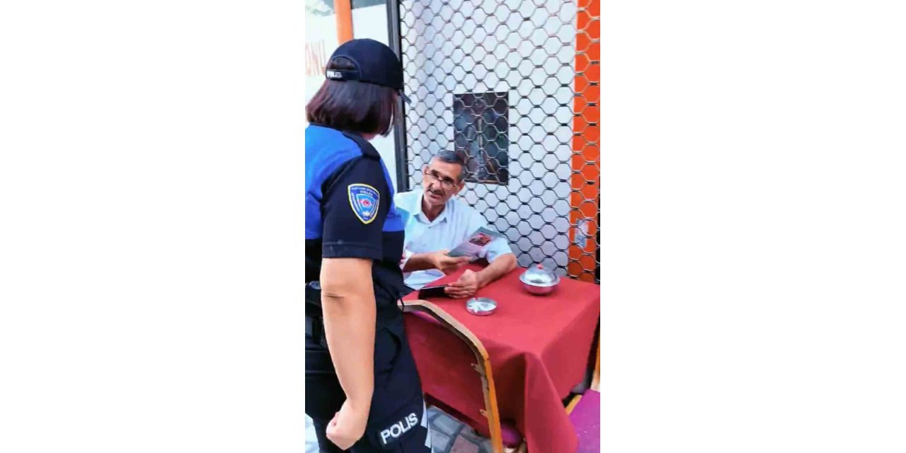 Toplum destekli polislik ekiplerinden esnafa güvenlik bilgilendirmesi