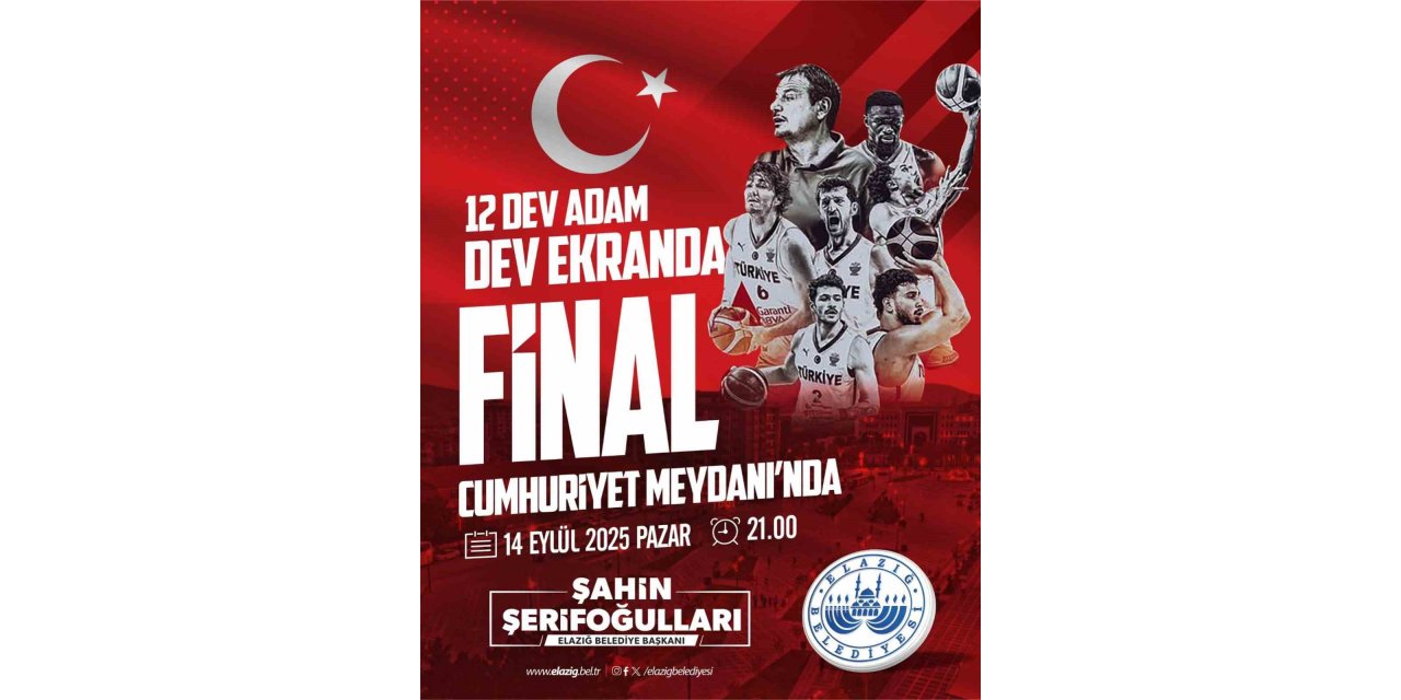 Milli heyecan Elazığ’da dev ekranda yaşanacak