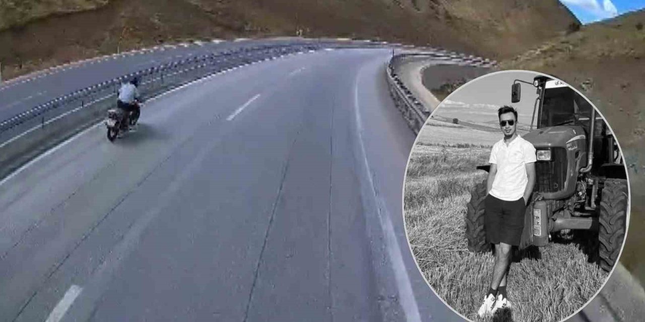 Yeni aldığı motosikletle ölüme gitti: Kaza anı araç kamerasına yansıdı