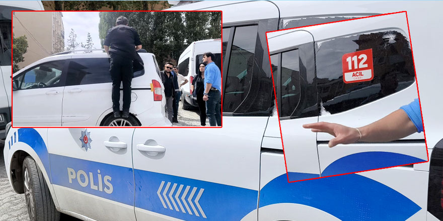 Çocukları koruma altına almak isteyen polis ekiplerine taşlı saldırı