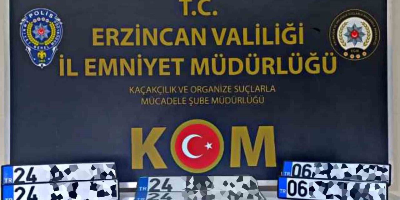 Erzincan’da ’APP plaka’ operasyonu! 5 kişi gözaltına alındı