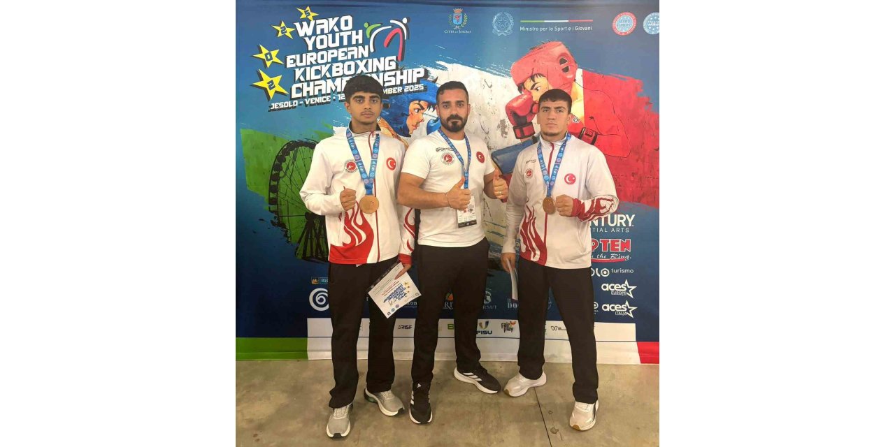 Elazığlı sporcular Avrupa’dan bronz madalya ile döndü