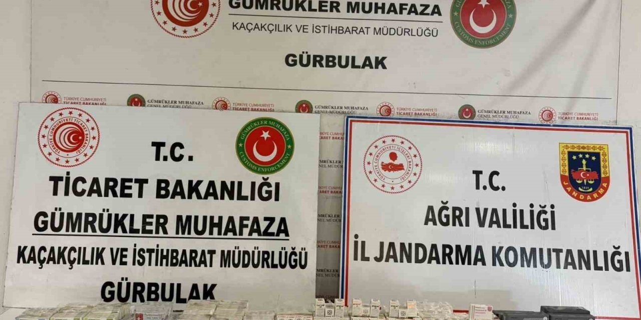 Gürbulak’ta TIR dorsesinde 463 paket kaçak ilaç ele geçirildi