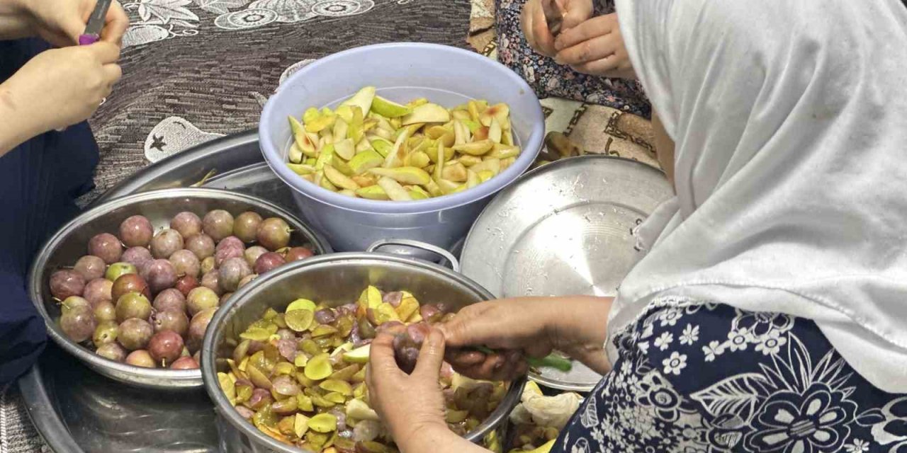 Yüksekova’da kış hazırlığı: Pestil yapımı sürüyor
