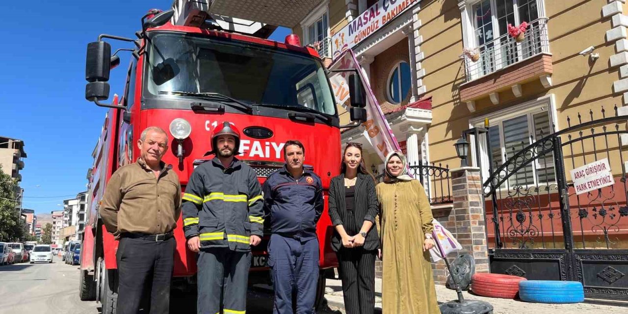 Tatvan’da çocuk gündüz bakımevinde yangın tatbikatı