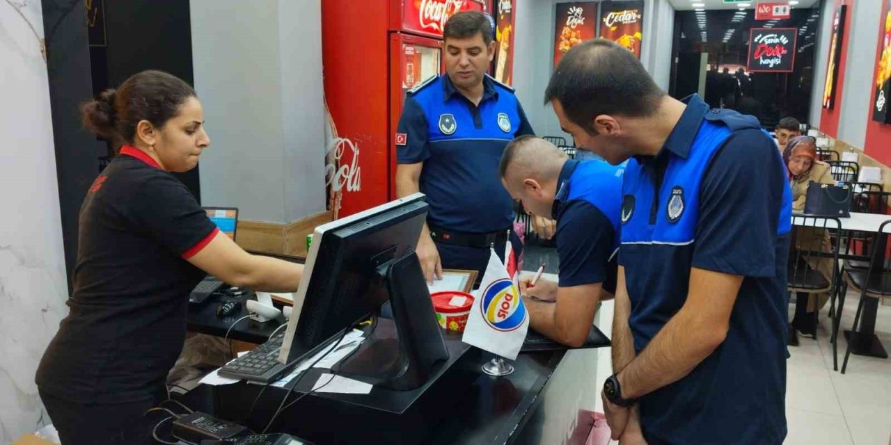 Zabıta ekiplerinden lokanta, kafe ve fast food işletmelerine denetim