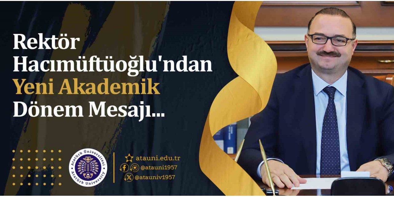 Rektör Hacımüftüoğlu’ndan yeni akademik dönem mesajı