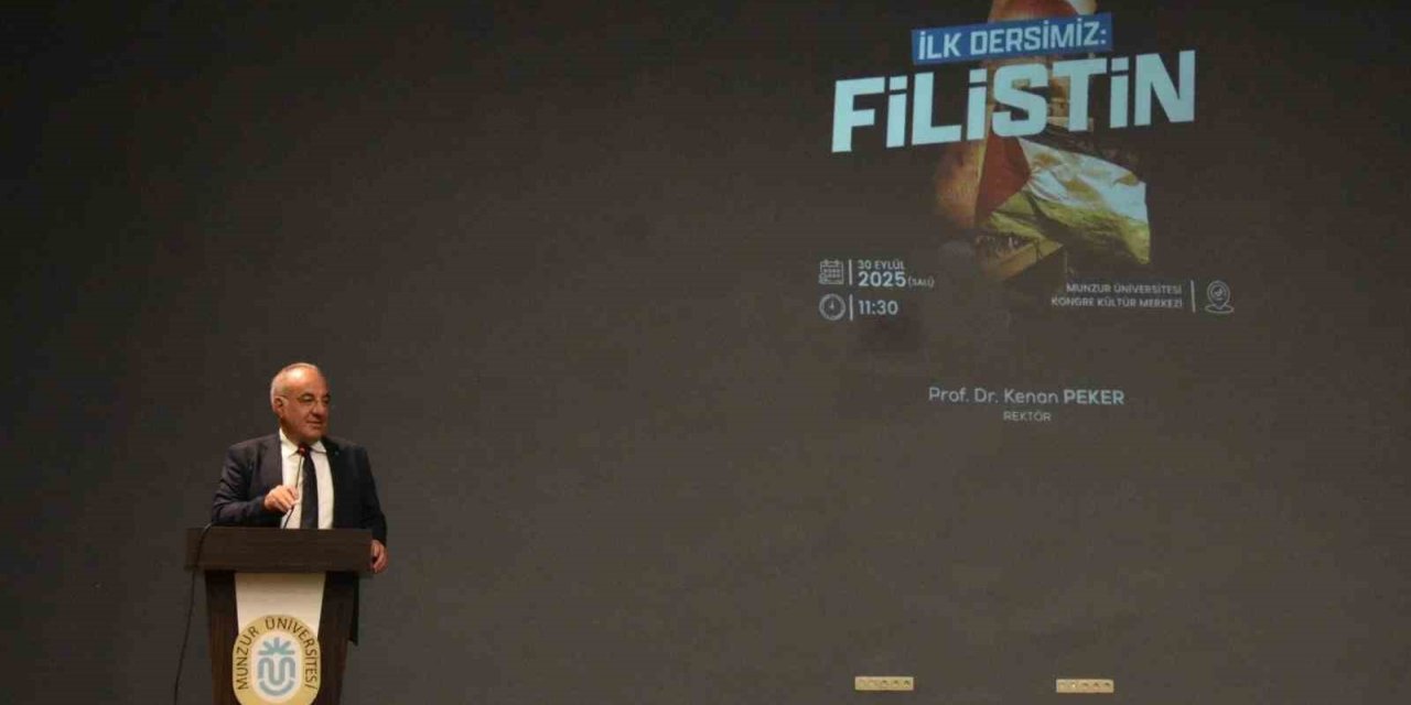 Rektör Peker: "İnsanlık ağır bir sınav veriyor. Gazze’de çocuklar, gençler, kadınlar ve yaşlılar ölüyor"