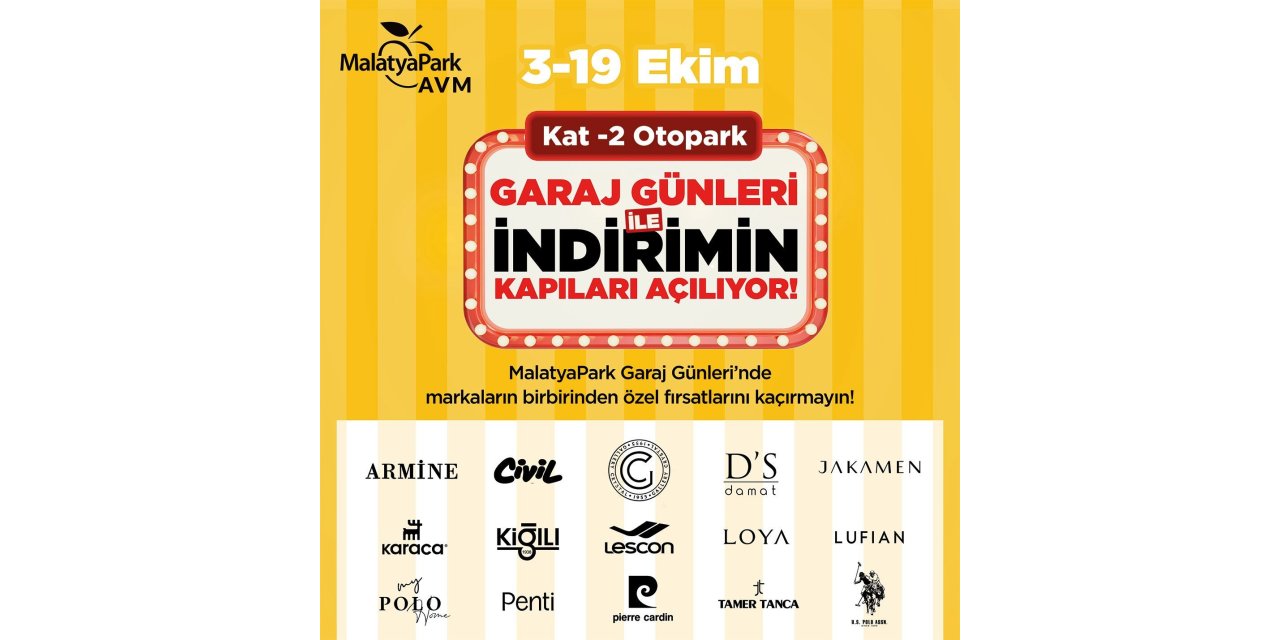 MalatyaPark AVM’de "Garaj Günleri" başlıyor