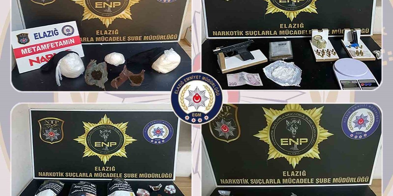 Elazığ’da uyuşturucu operasyonu: 8 şüpheli tutuklandı