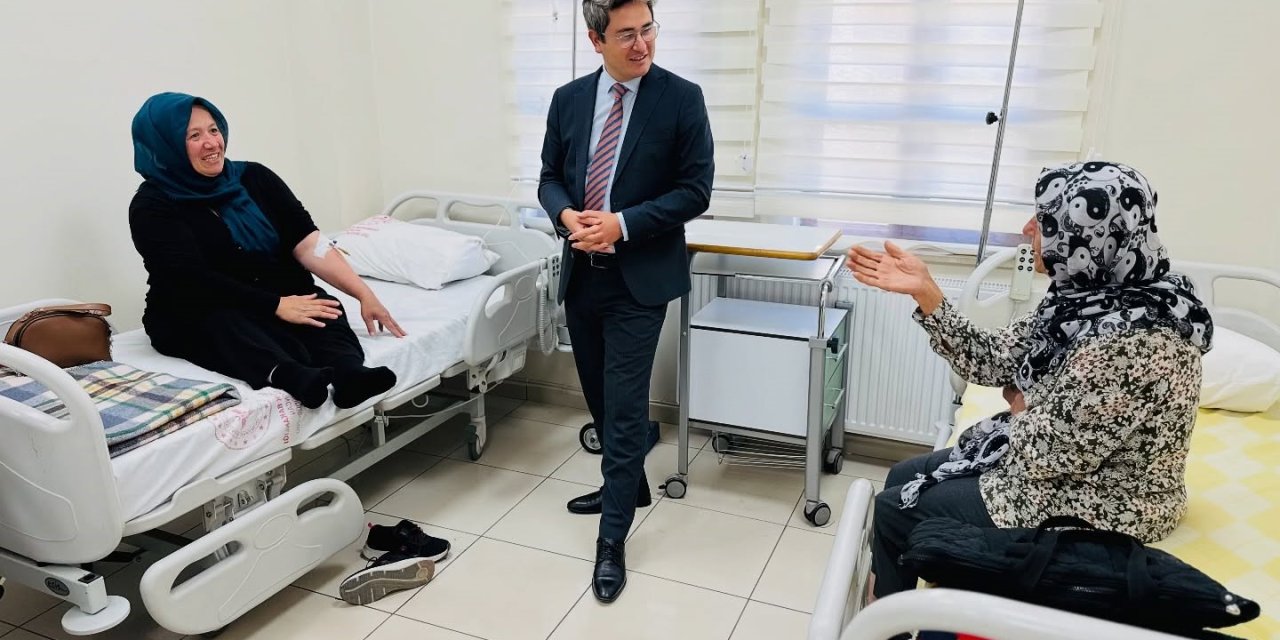 Kaymakam Arıkan hastanede incelemede bulundu