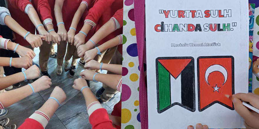 Kars'ta Filistin için farkındalık etkinliği