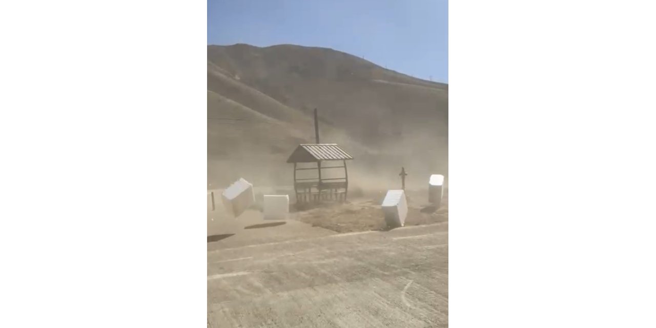 Bitlis’te fırtına etkili oldu