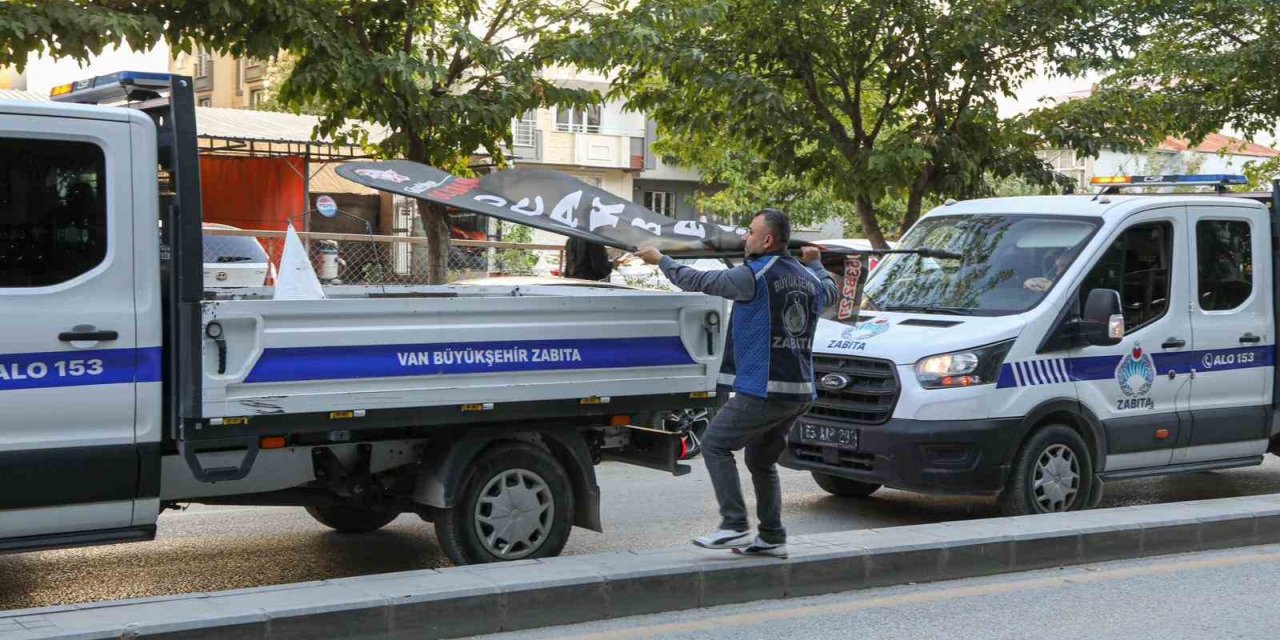 Van’da kaldırım işgaline yönelik denetimler sürüyor