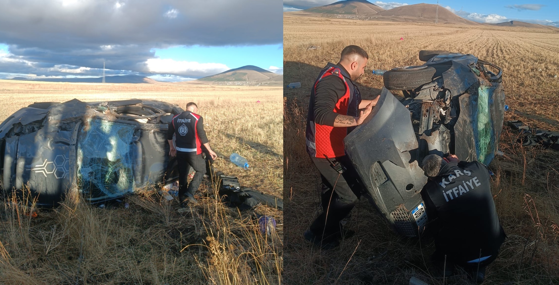 Kars’ta feci kaza: 1 ölü, 2'si çocuk 3 yaralı