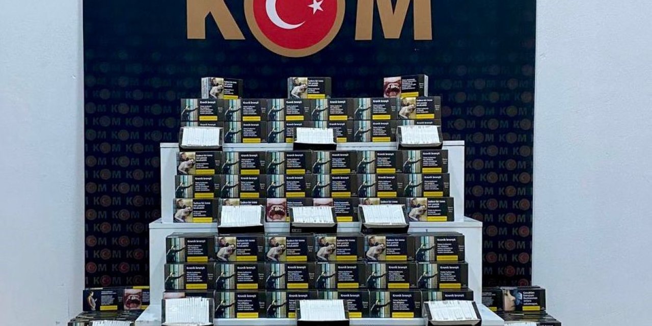 Kars’ta 100 bin boş makaron ele geçirildi