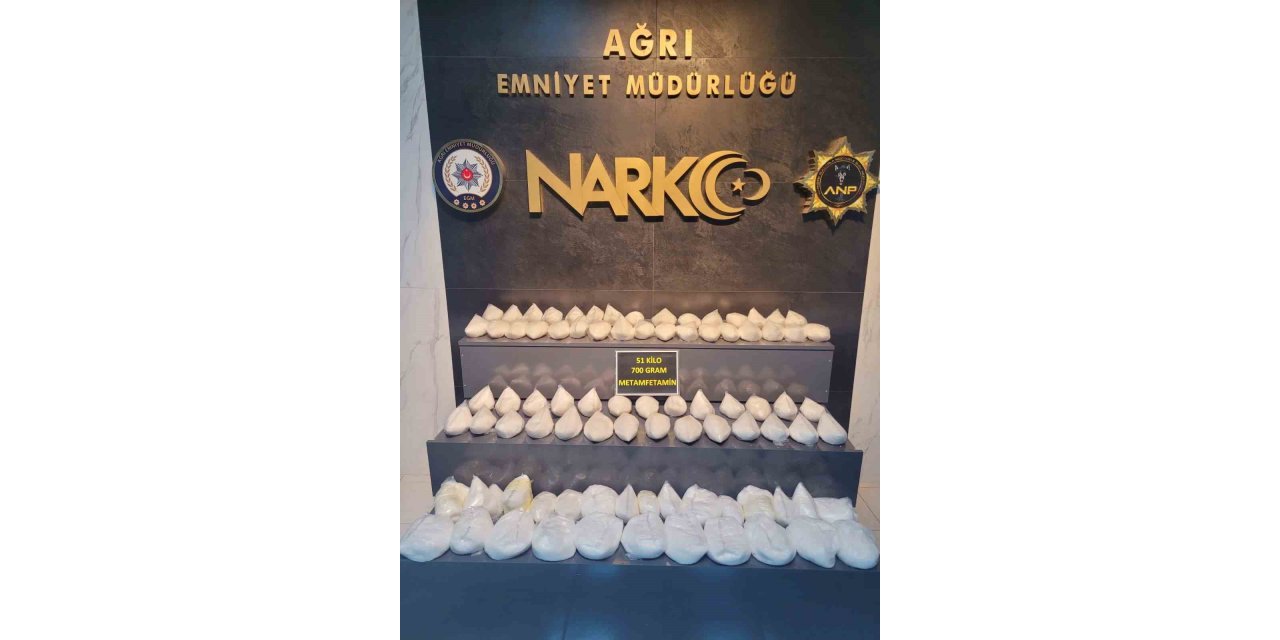 Ağrı’da dev operasyon: 51 kilo uyuşturucu ele geçirildi
