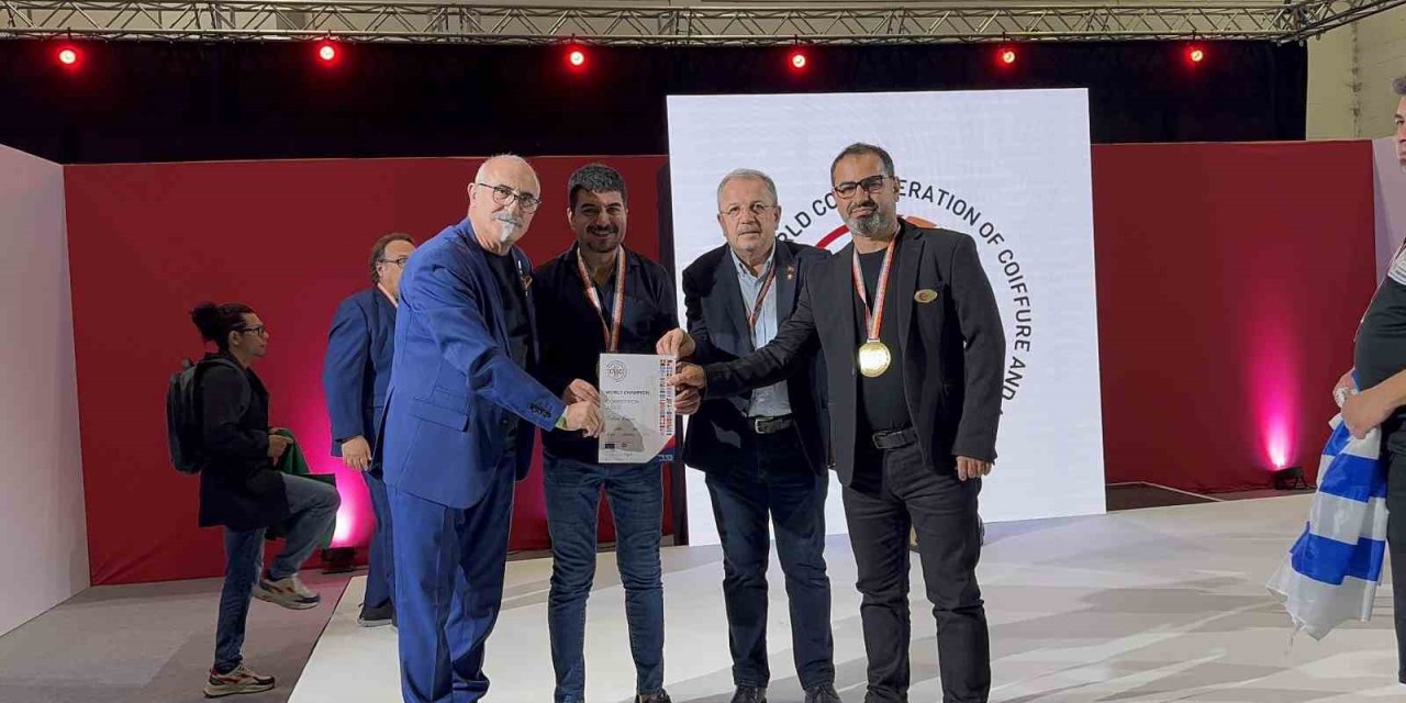 Türk kuaför İngiltere’de dünya sahnesinde