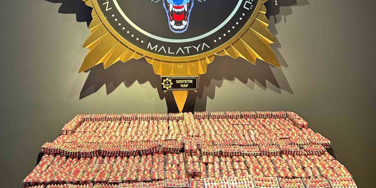 Malatya’da torbacı operasyonu: 22 bin 440 hap ele geçirildi