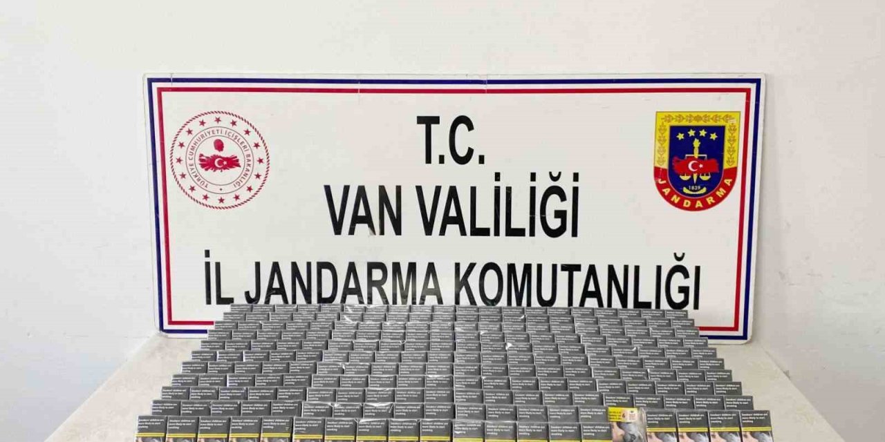 Van’da bin 470 paket kaçak sigara ele geçirildi