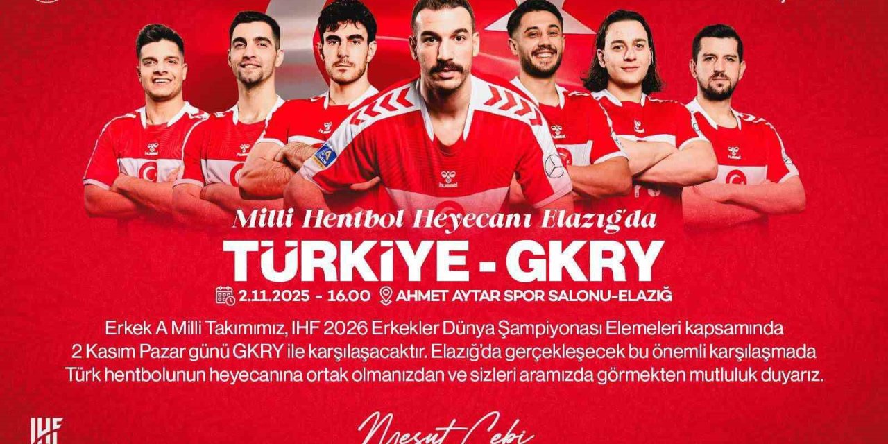 Milli hentbol heyecanı Elazığ’da