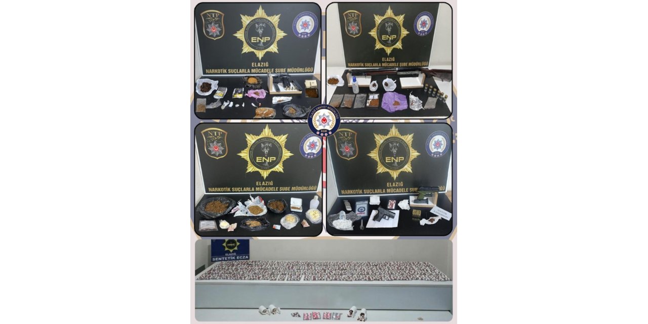 Elazığ’da uyuşturucuya geçit yok: 16 tutuklama