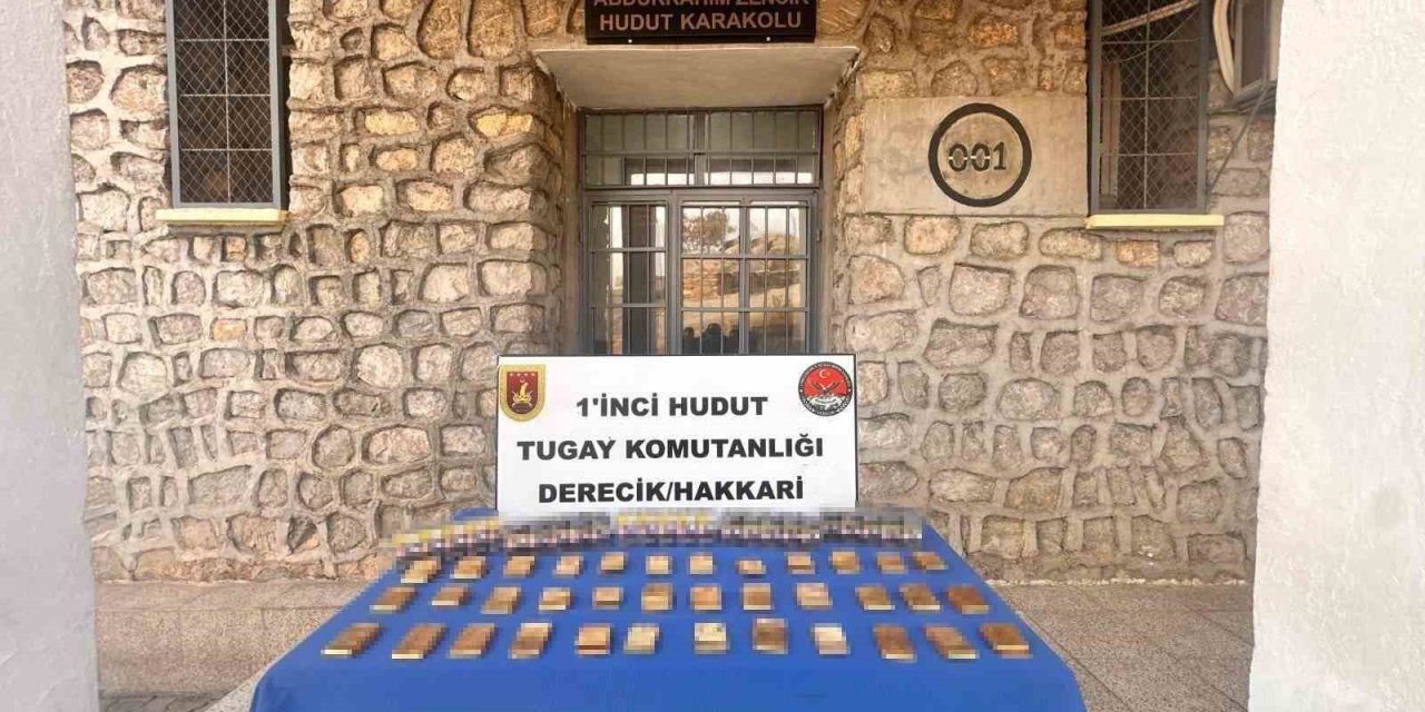 Hakkari’de 36 kilo sarma altın ele geçirildi