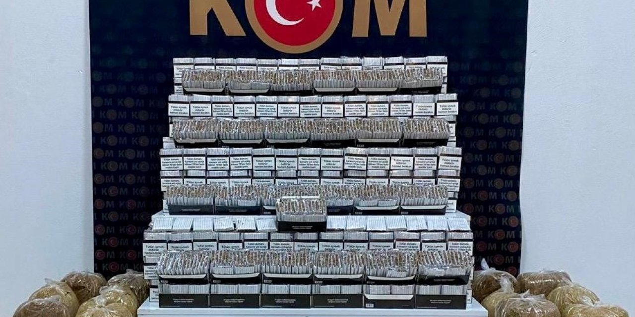 Kars’ta makaron ve tüten ele geçirildi