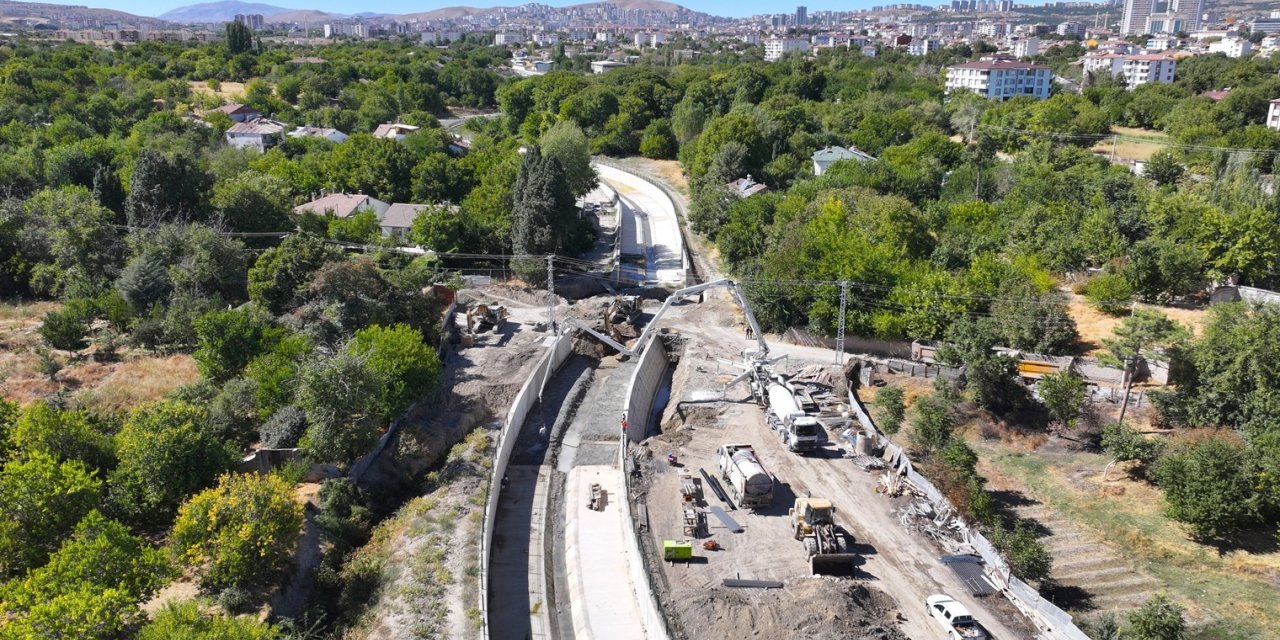 Şorşor deresindeki taşkın koruma çalışmalarında sona gelindi