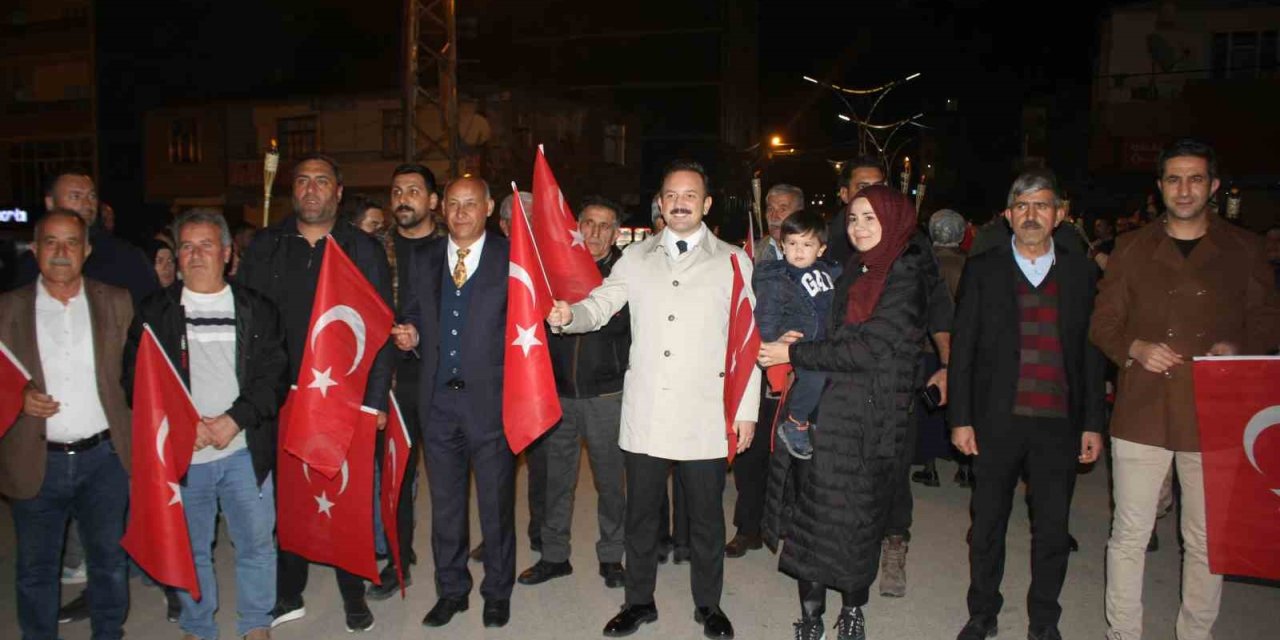 Malazgirt’te fener alayı yürüyüşü yapıldı