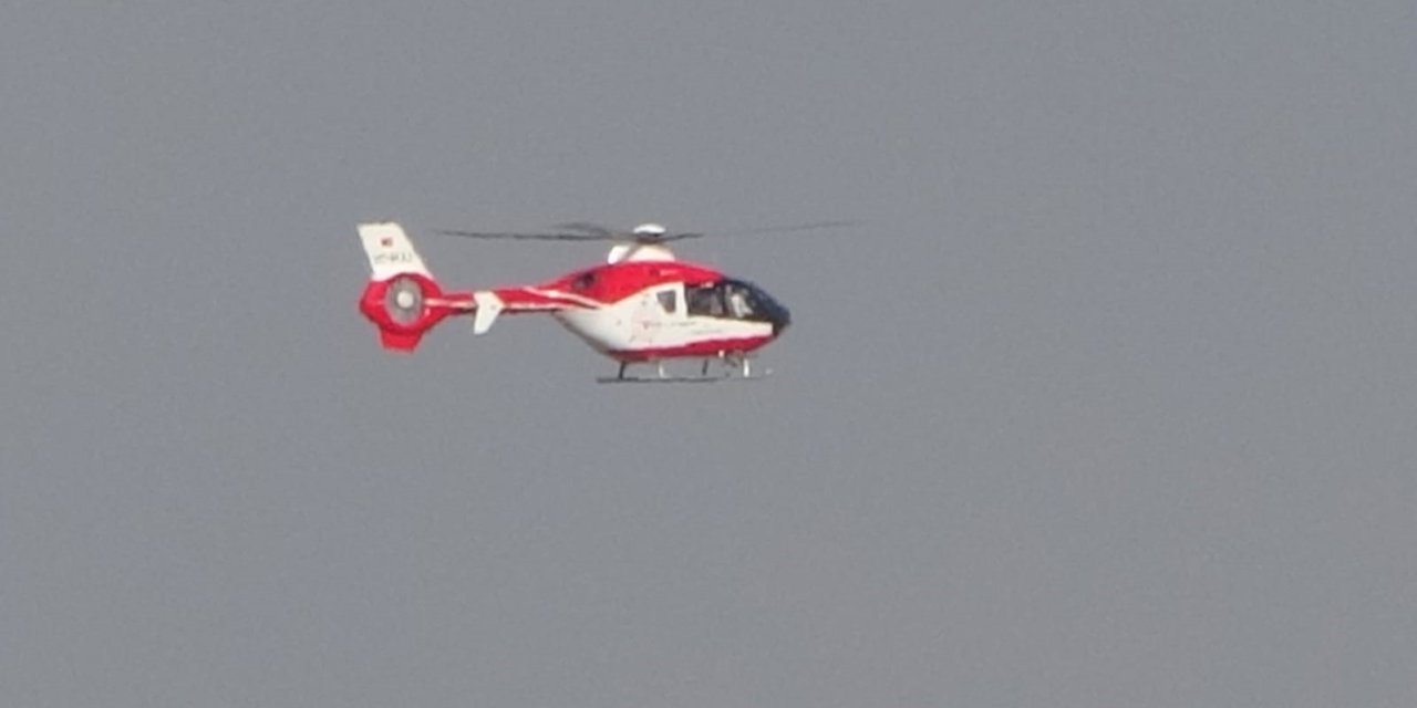 Van’dan Gaziantep’e helikopter ambulansla hasta nakli