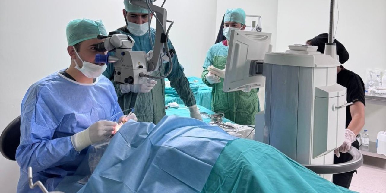 Çukurca’da katarak ameliyatı yapıldı