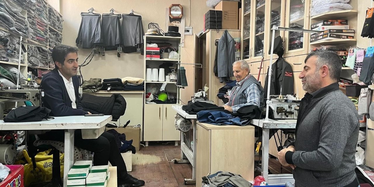 Kaymakam Aslantatar, esnafla buluştu