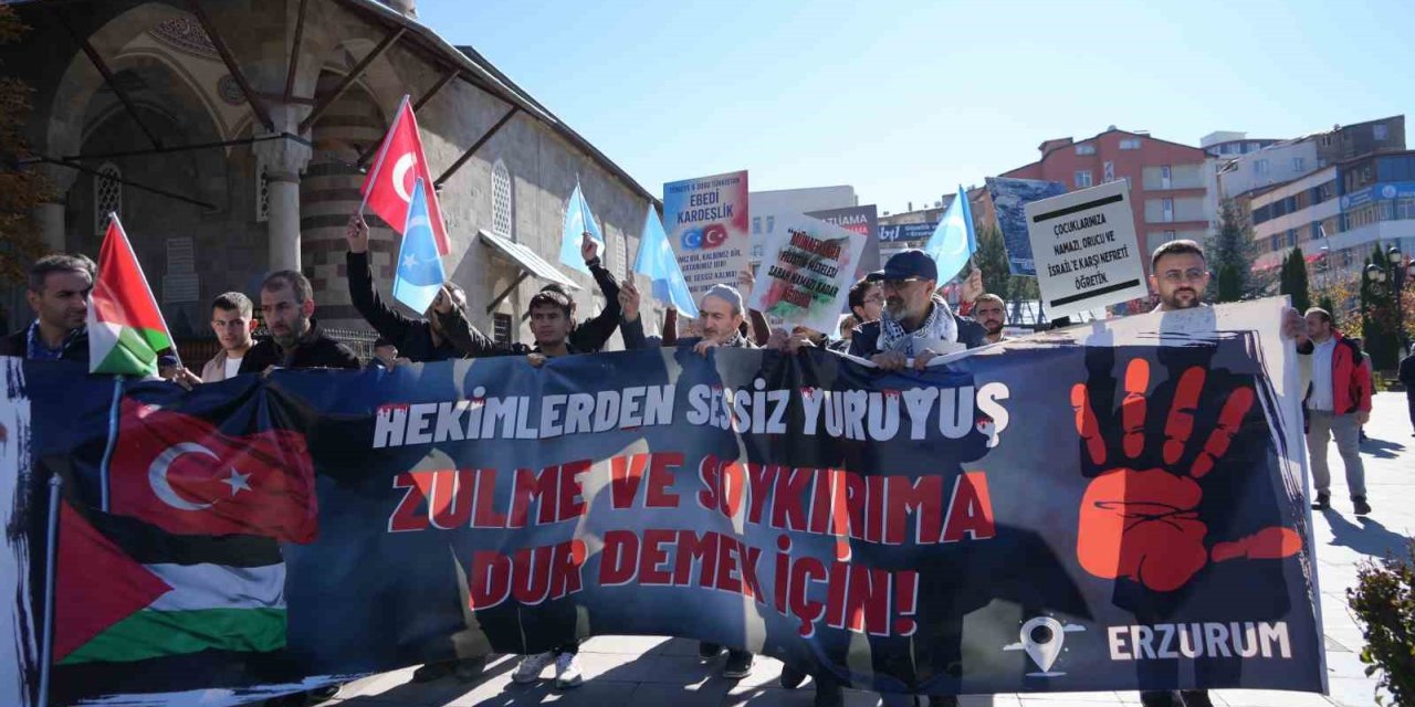 Erzurum’da sağlıkçıların 103 haftalık yürüyüşü sürüyor
