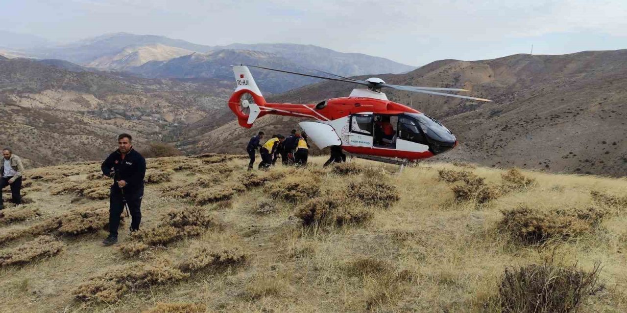 Malatya’da uçuruma yuvarlanan şahıs kurtarıldı