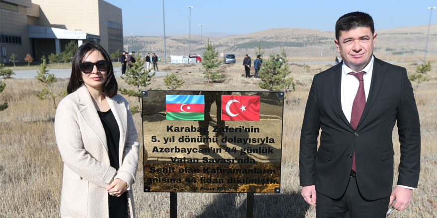 Kars’ta Karabağ Zaferi’nin 5’inci yıl dönümünde 44 fidan dikildi