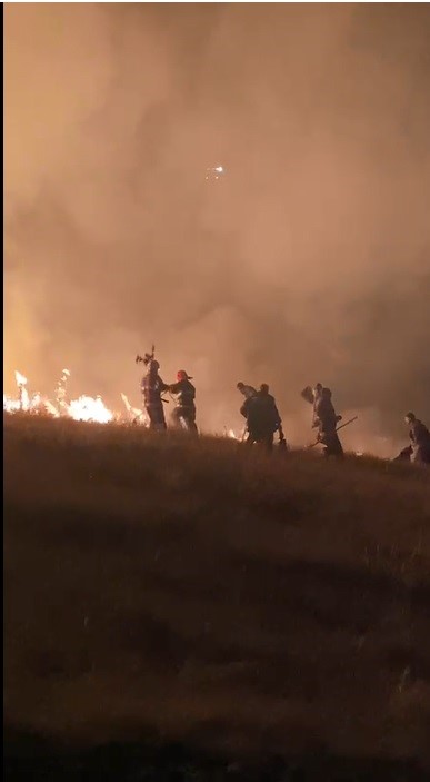 Ermenistan'da çıkan örtü yangını Kars’a sıçradı
