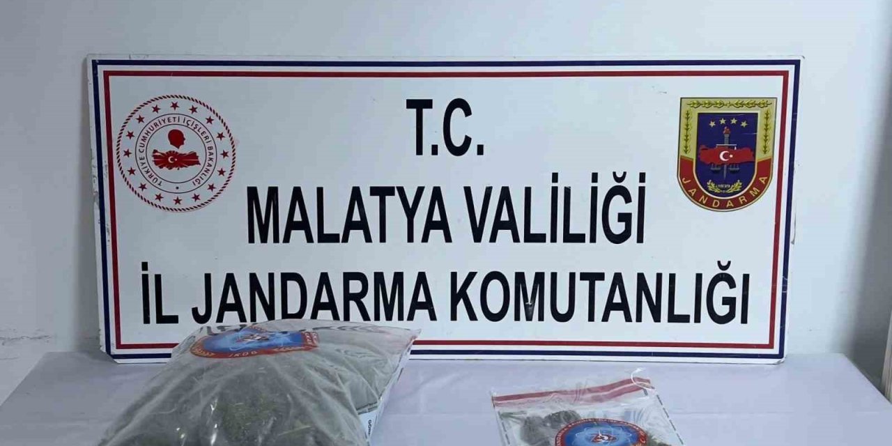 Malatya’da 3 kilo 348 gram kubar esrar ele geçirildi