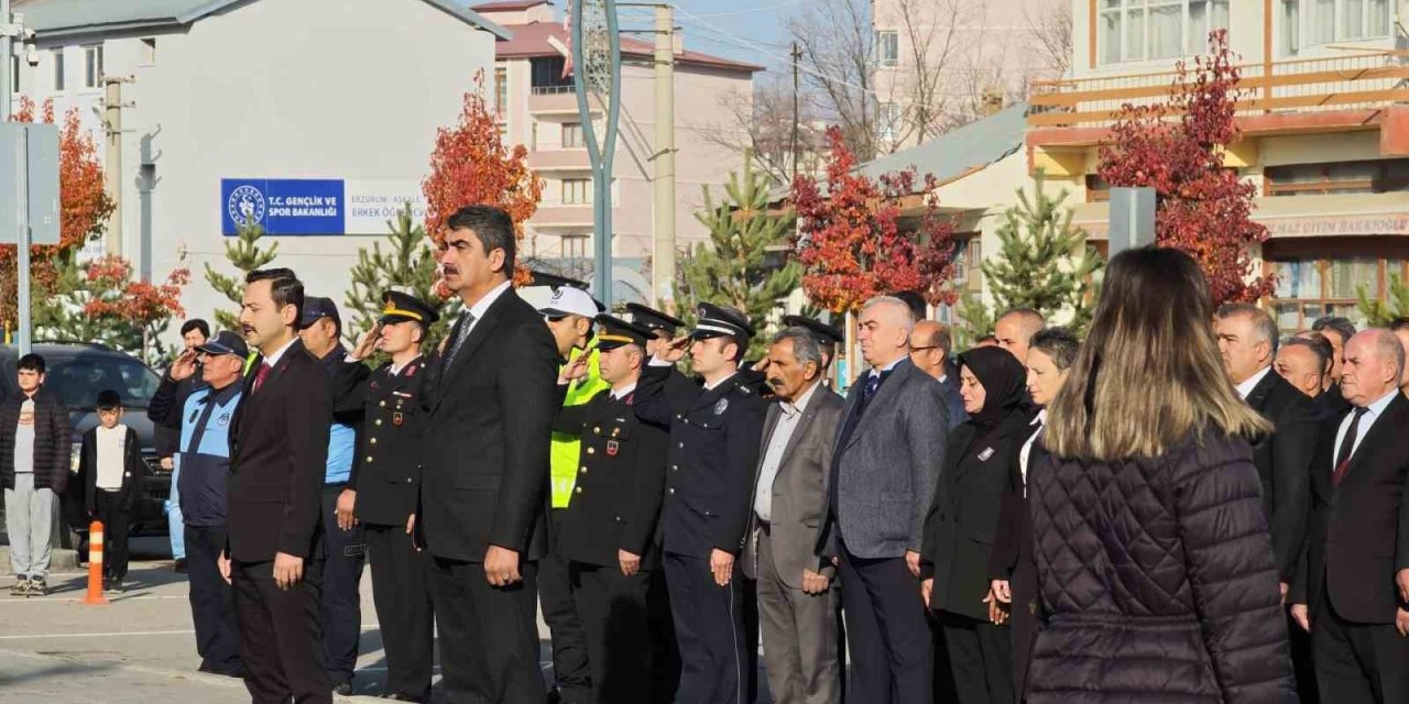 Aşkale’de 10 Kasım’da Atatürk, saygı ve özlemle anıldı
