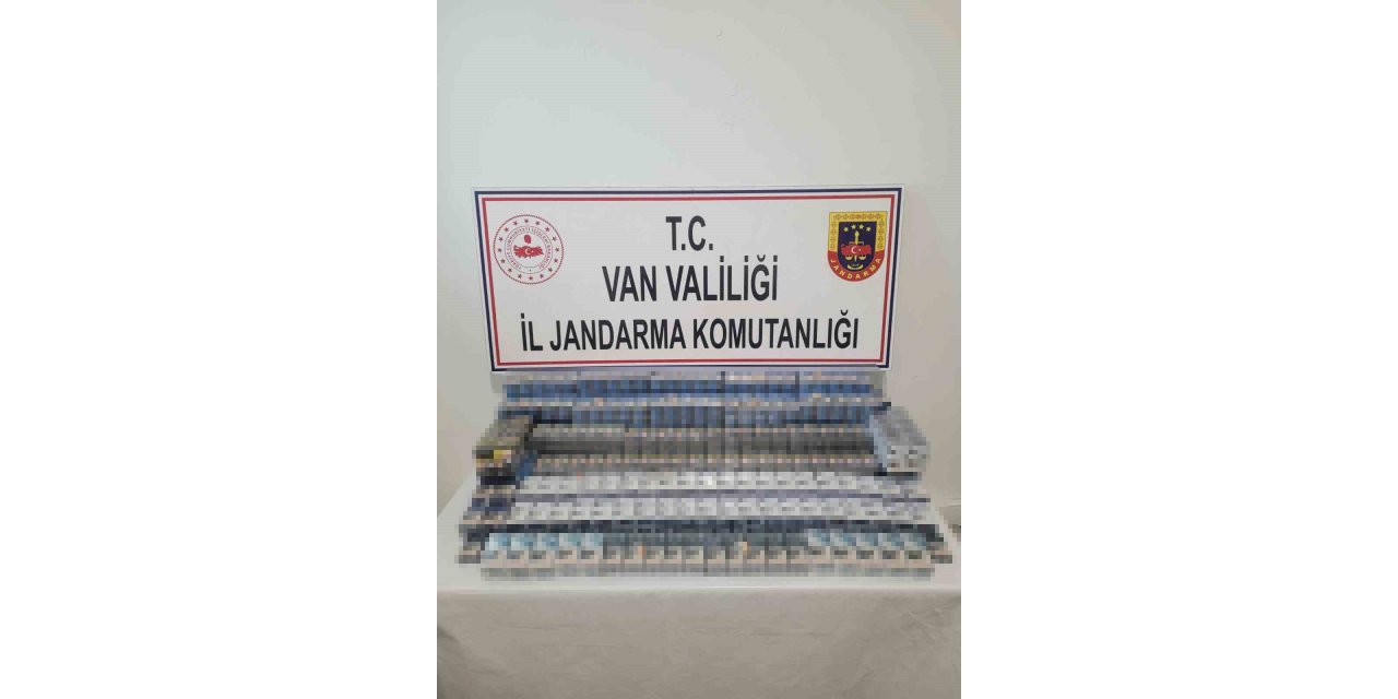 Van’da bin 314 paket kaçak sigara ele geçirildi