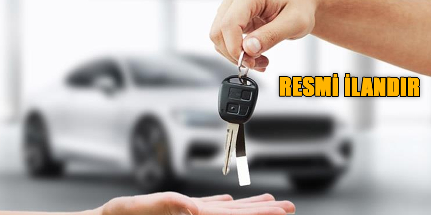 Sürücülü araç kiralama hizmeti alınacak