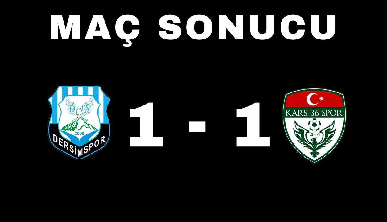 Dersim Spor: 1 – Kars 36 Spor: 1